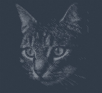 Pet portrait dice art example