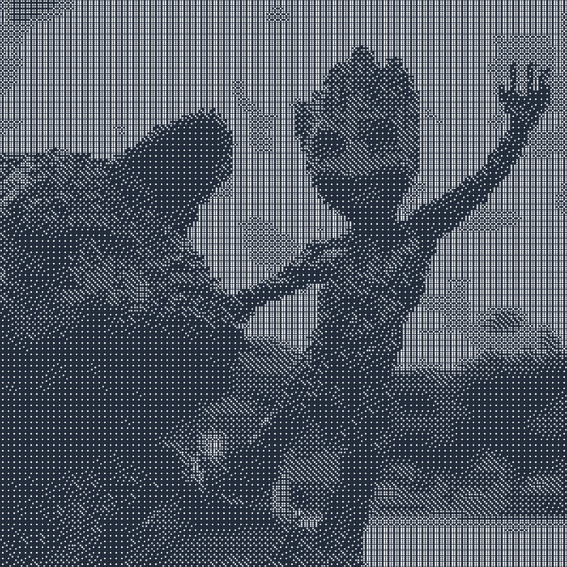 Pop culture dice art example